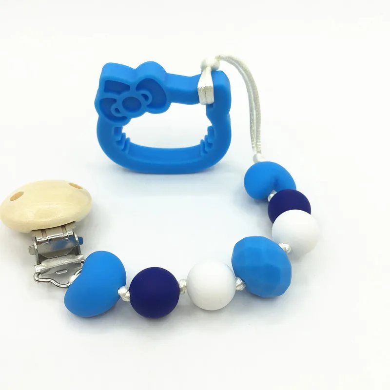 Новый зажим для соски пустышки цепочка ручной работы милые красочные бусины