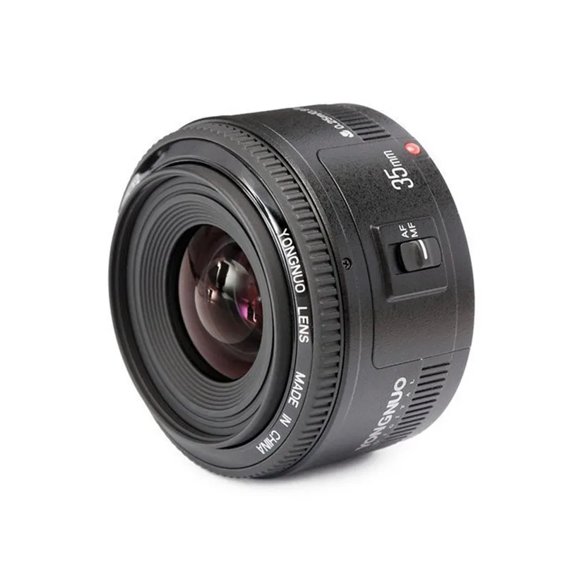 YONGNUO YN35mm 35 мм F2 EF Объектив 1:2 AF/MF широкоугольный с большой апертурой фиксированный/Прайм Автофокус Объектив для Canon EF крепление камеры EOS