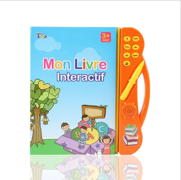 Сенсорный экран детская книга для французского чтения с сенсорным экраном