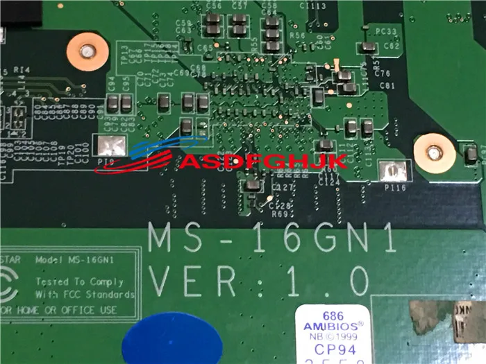 Для MSI CR650 A6500 жемчуга акойя качества E6313 материнская плата портативного