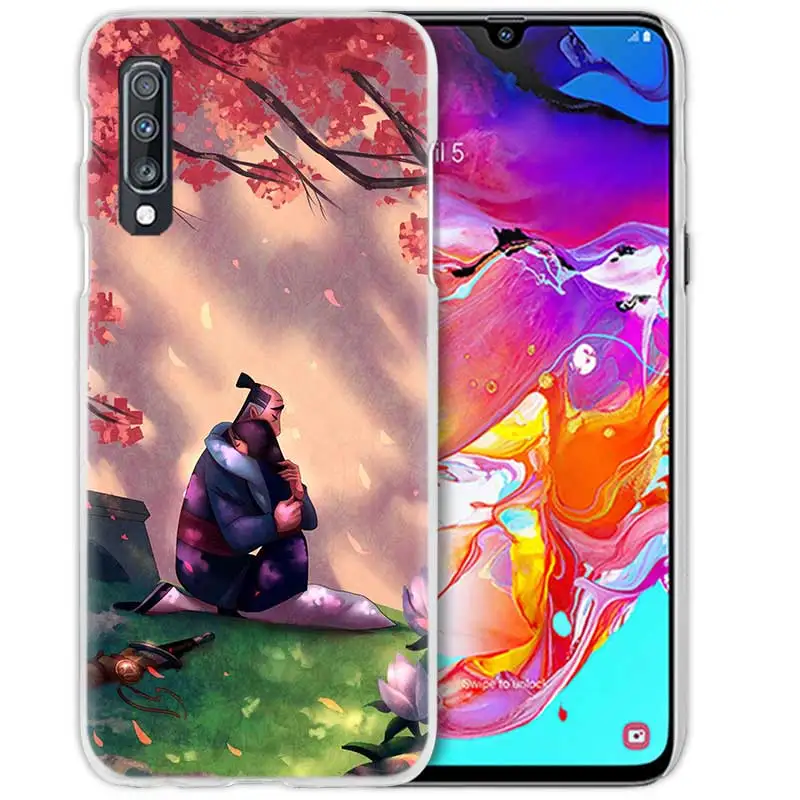 03 Мулан аниме чехол для samsung Galaxy A50 A70 A20e A60 A40 A30 A20 A10 A8 A6 плюс A9 A7 чистой твёрдой ПВХ-Капа чехол для телефона чехол - Цвет: 03
