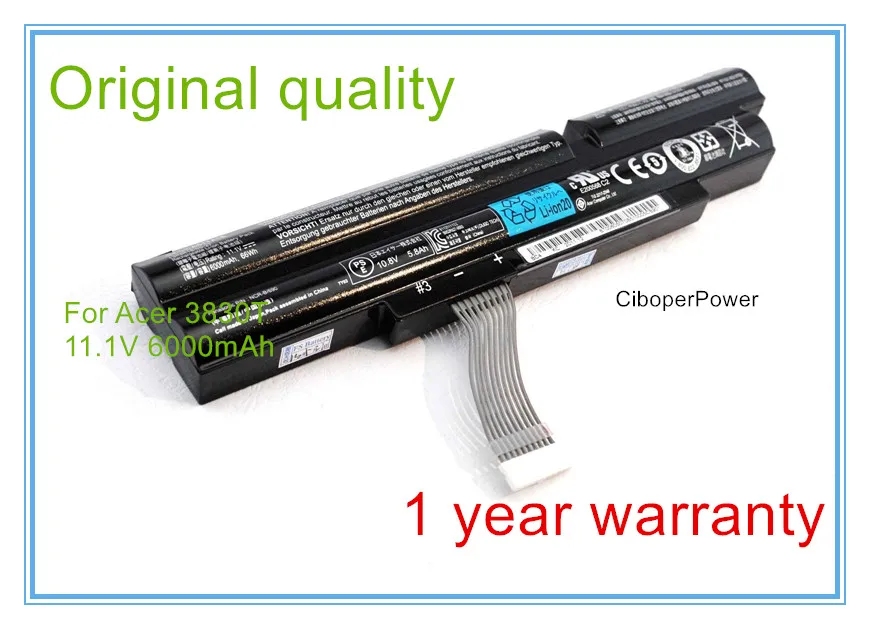 Оригинальный качественный Новый аккумулятор для ноутбука TimelineX 4830T 4830TG 5830T 5830TG