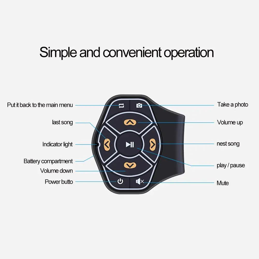 Car Controller New Bluetooth Steering Wheel Phone Remote Control X09 Auto Accessories | Автомобили и мотоциклы