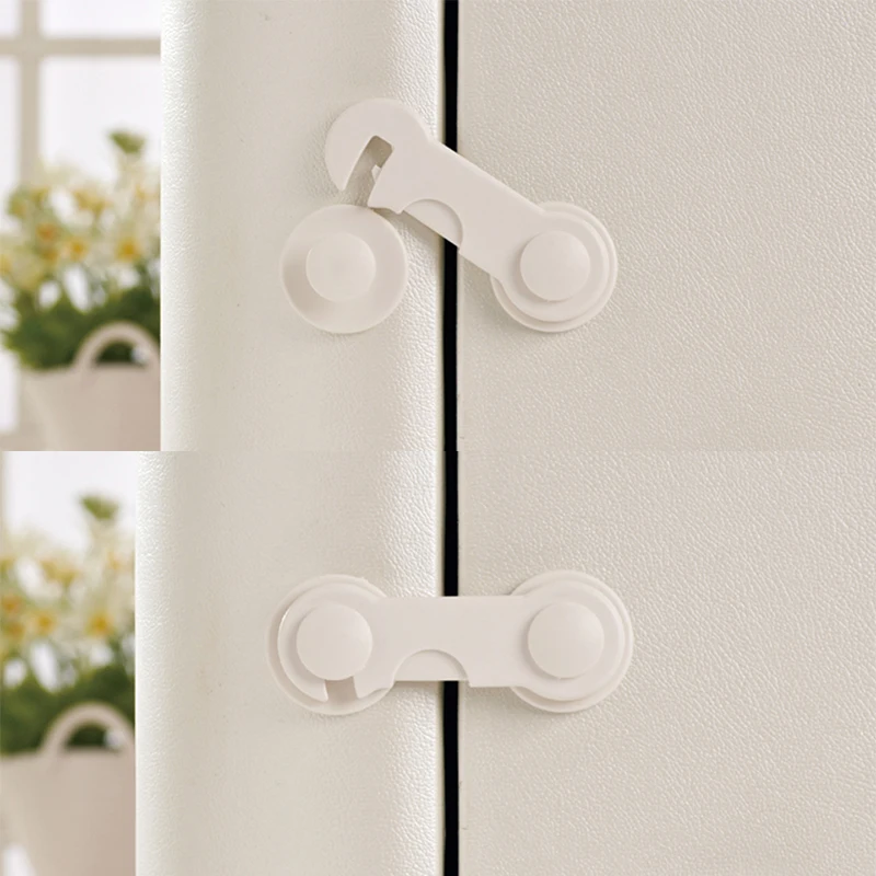 

4Pcs/Lot Cabinet Lock Straps Baby Safety Protection From Children Safe Locks For Wardrobe Furniture Baby Security Drawer Latches