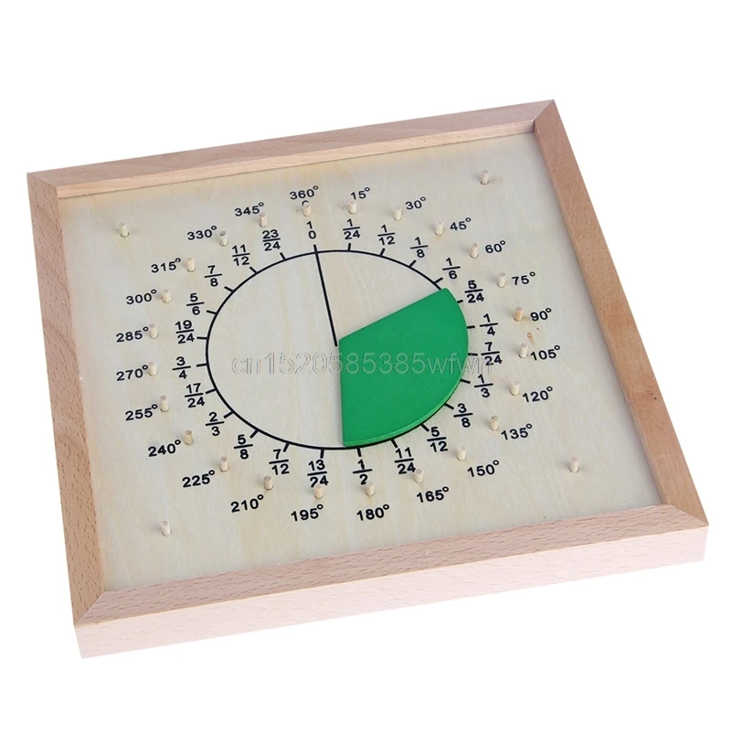 

Baby Toys Circular Mathematics Fraction Division Teaching Aids Montessori Board Wooden Toys Child Educational Gift Math