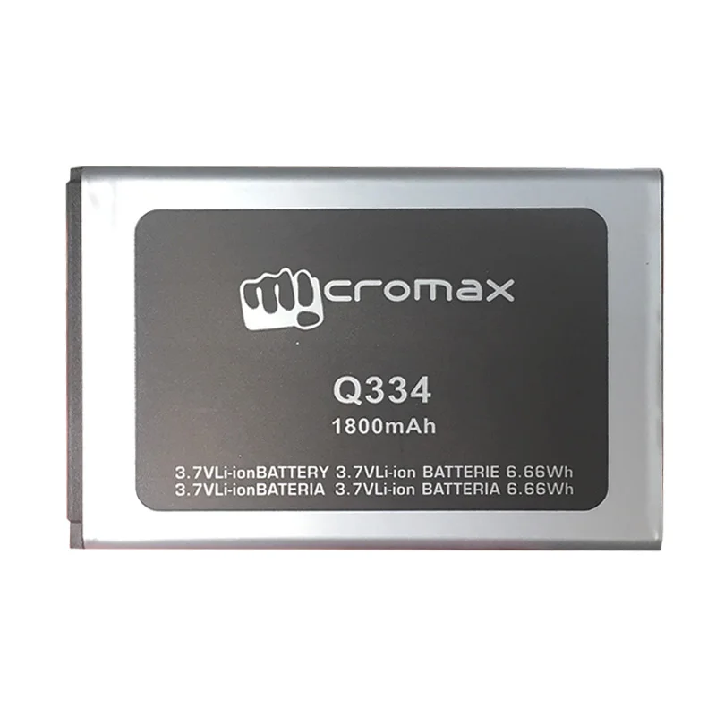 1 шт. 100% Высокое качество Для Micromax Q334 3 7 V 1800mAh запасная батарея для мобильного