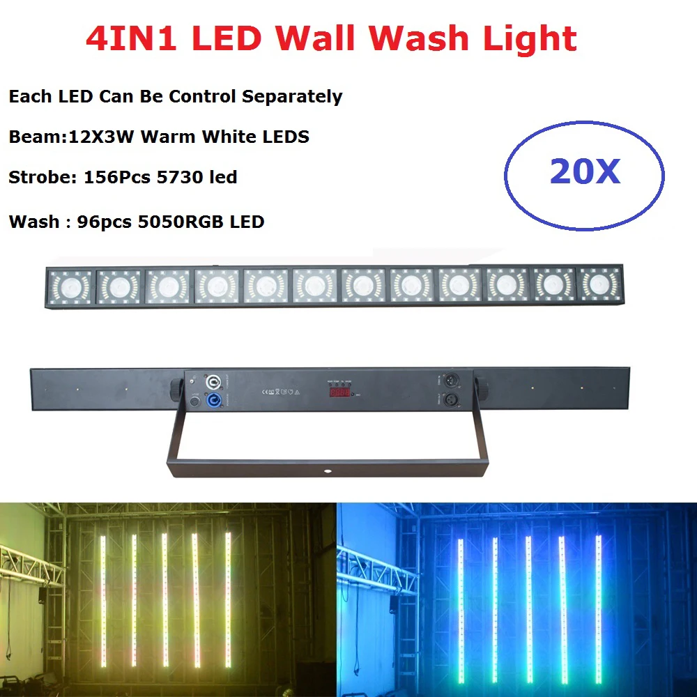 Светодиодный настенный светильник 12X3W теплый белый сценический эффект ing DMX 512