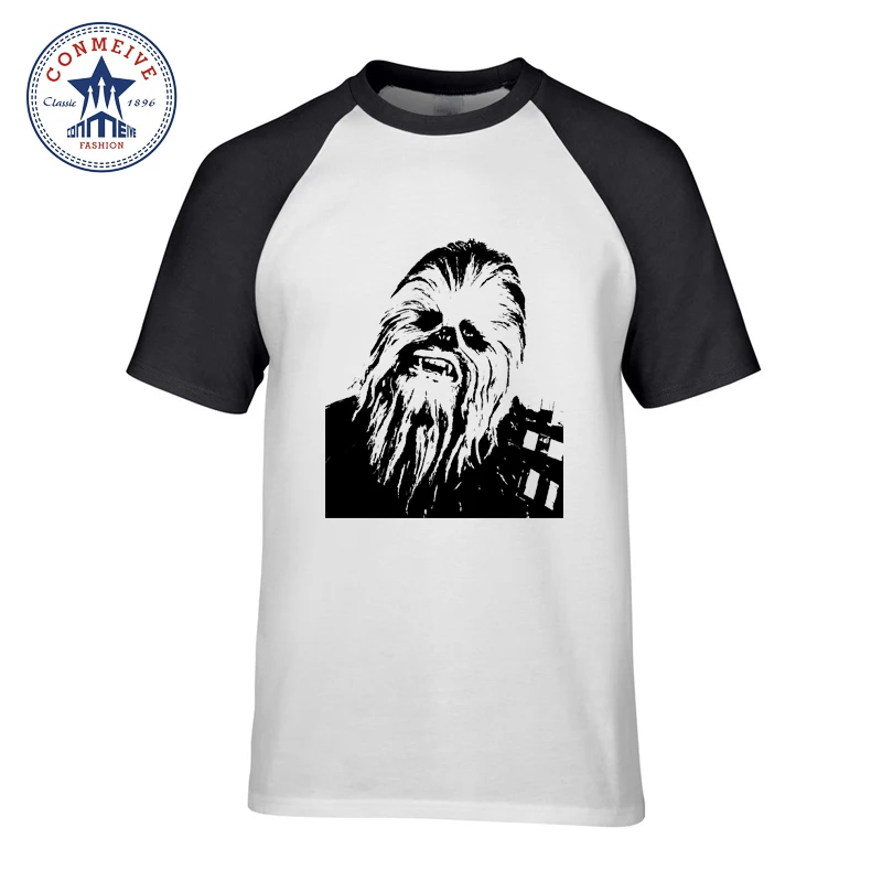 Star Wars Чубакка забавная футболка для мужчин и женщин модные хлопковые футболки