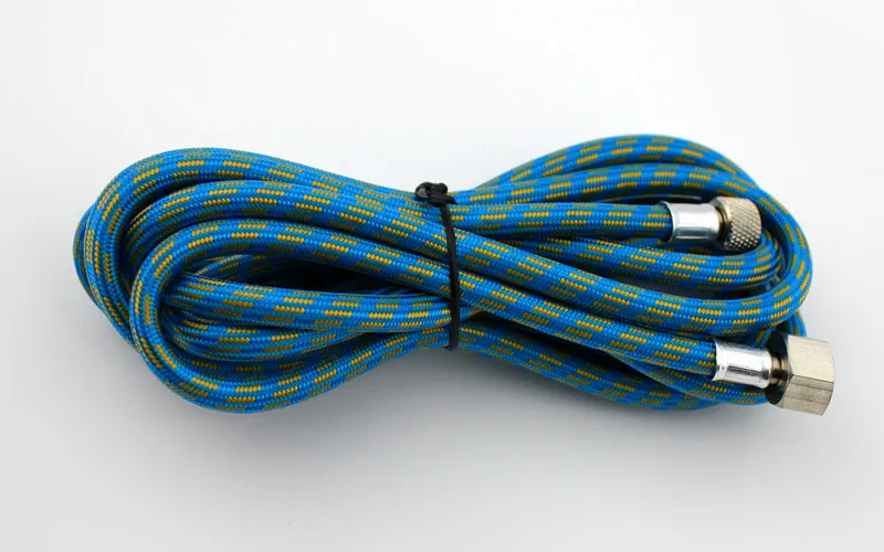 ABEST 10 футов 3 метра Плетеный воздушный шланг для аэрографа 1/8 &quot-1/4&quot адаптер