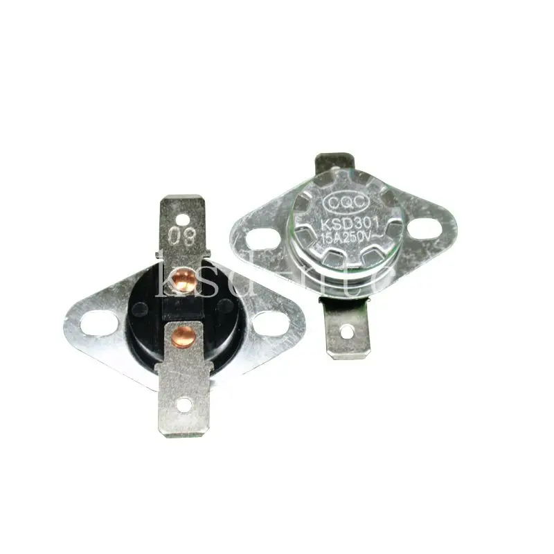 

5PCS Thermostat KSD302/KSD301 40C 45C 50C 55C 60C 65C 70C 75C 80C 85C 90C 95C 100C 105C 110C 115C degree 15A250V Normally Close