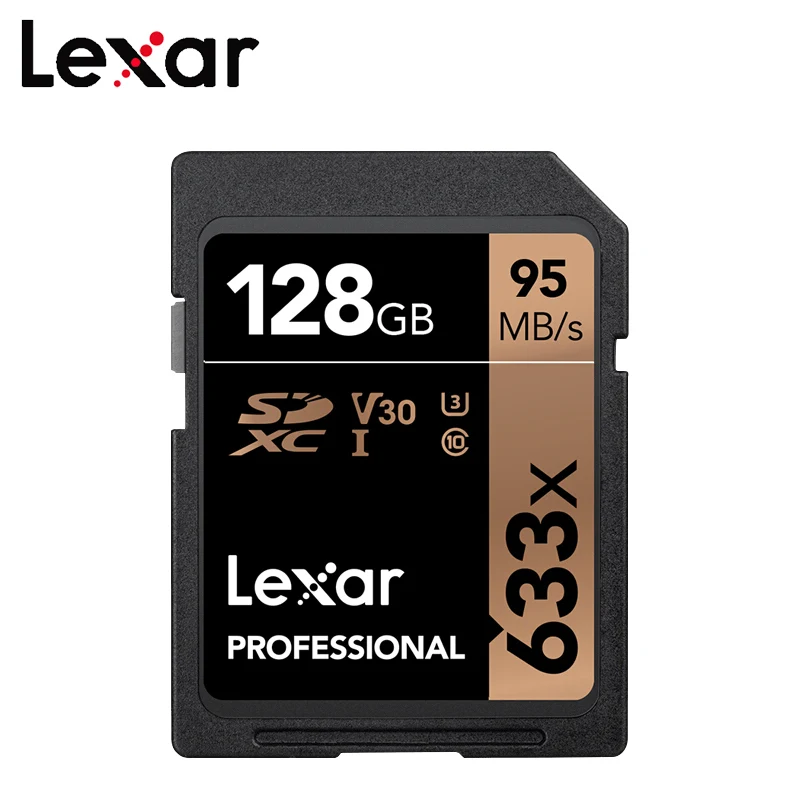 Lexar 95 МБ/с./с 128 ГБ sd-карта для камеры оригинальная флеш-карта класс 10 32 16 tarjeta SD 64