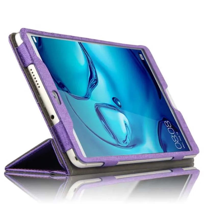 Ультратонкий чехол-книжка из искусственной кожи с шелковым покрытием для Huawei