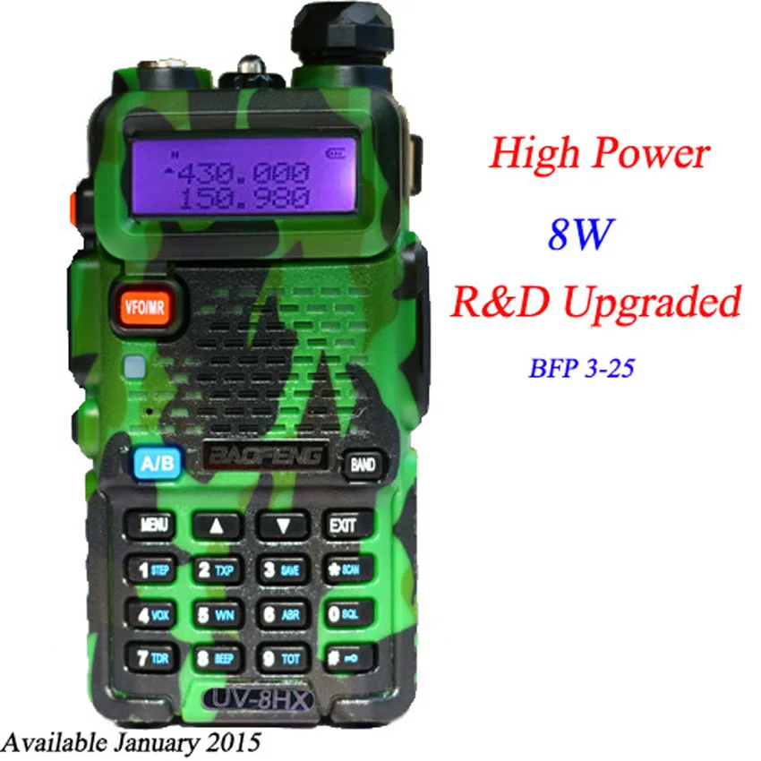 Оригинальная рация Baofeng UV5R 8 Вт Двухдиапазонная Emisoras радио VHF UHF Портативная