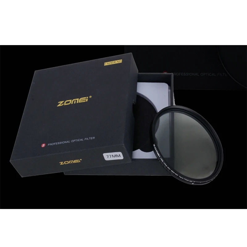 ZOMEI ABS тонкий регулируемый фильтр нейтральной плотности ND2 400 для объектива DSLR