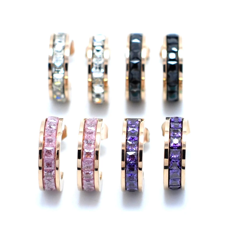 Очарование Boho Jewelry Нержавеющая сталь Личность Геометрия Кристаллические серьги