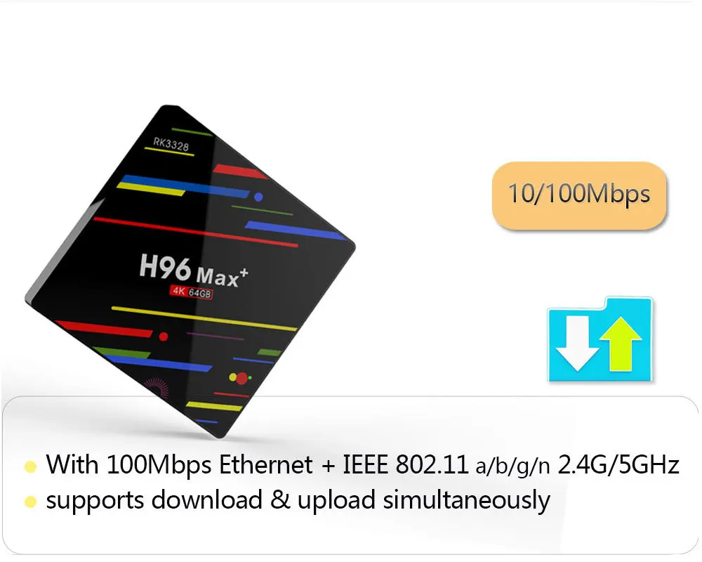 H96 MAX Plus Smart tv Box Android 9 0 4 ГБ ОЗУ 32 ГБ/64 Гб ПЗУ Rockchip RK3328 K H.265 USB3.0 2 ГГц WiFi IP set top