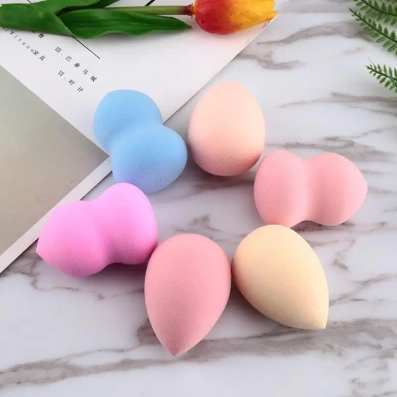 2 шт. гладкая Косметическая сухая влажная Тональная основа губка для красоты