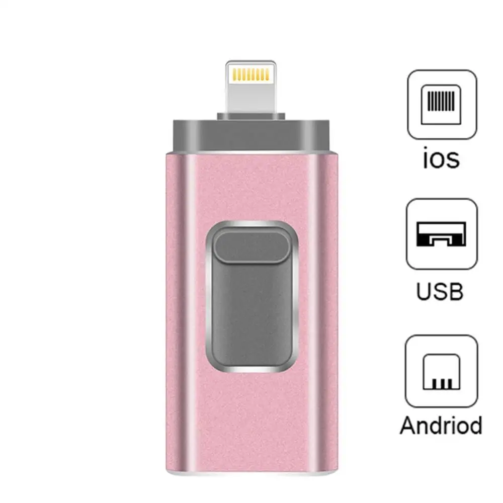 USB флэш-накопители совместимые с iPhone/iOS 3-в-1 флэш-накопитель Lightning OTG 3 0 | Компьютеры