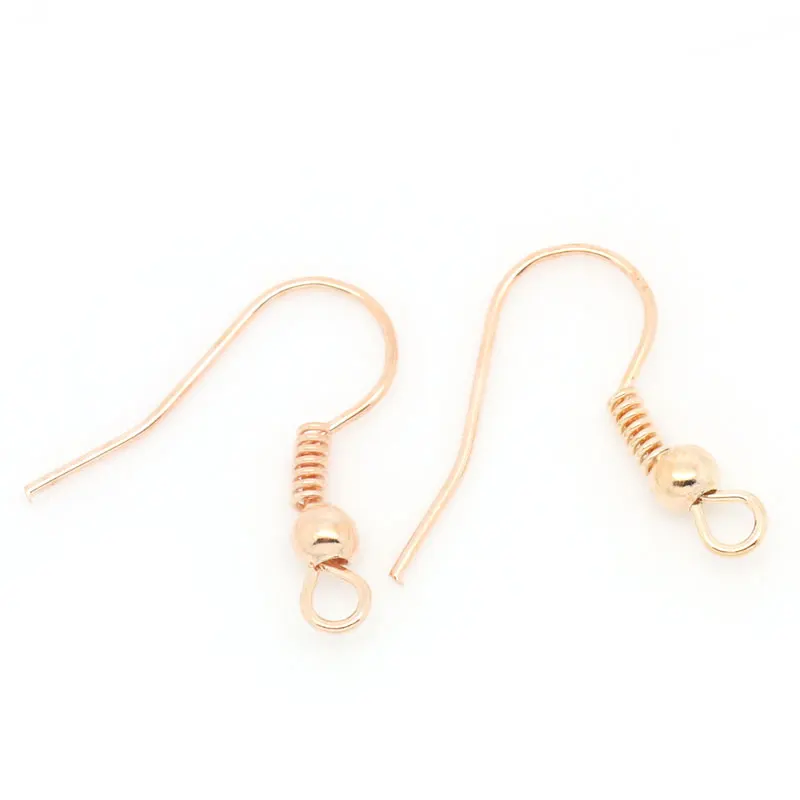 Серьги Крючки из сплава DoreenBeads неровные розовые золотые 18 мм (6/8 дюйма) x 19 35 шт.|earring