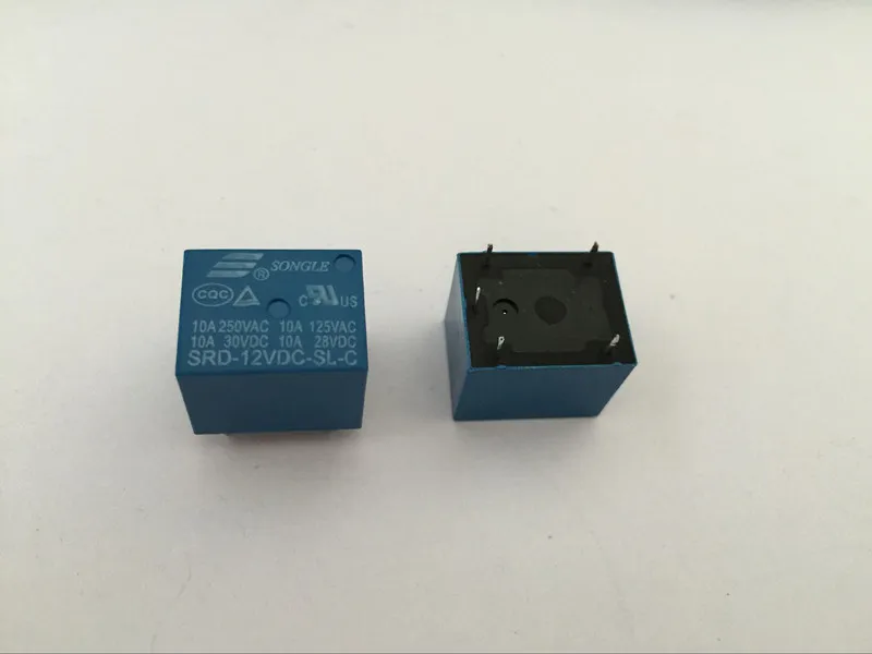 

10 шт./лот 12В DC SONGLE Реле питания T73-12V SRD-12VDC-SL-C PCB типа в наличии