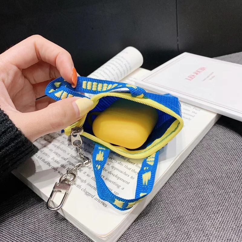 Роскошный модный кошелек клатч для Airpod чехол силиконовый анти-потеря Airpods аксессуары для TWS i60 i80 чехол для наушников
