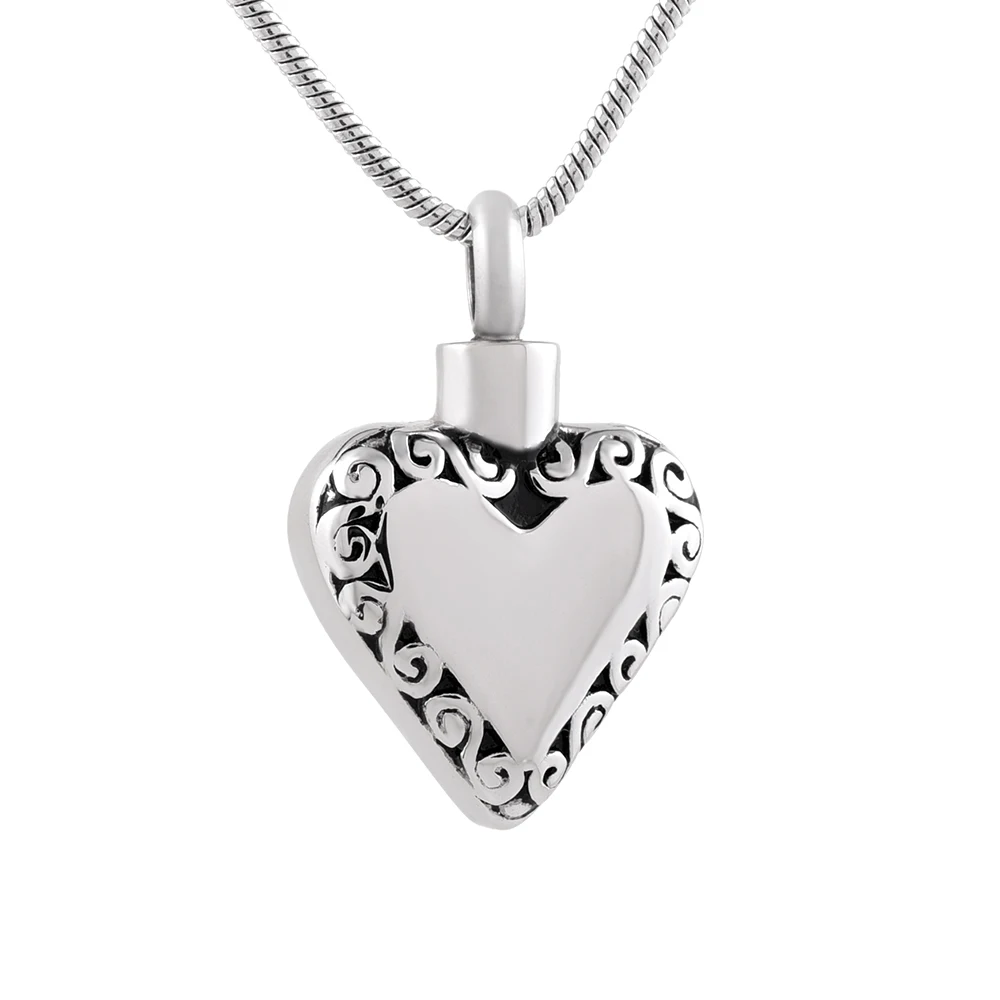 

IJD9855 Forever In My Heart серебряное кремации ювелирный памятный сувенир, мемориальная урна ожерелье Пользовательский логотип