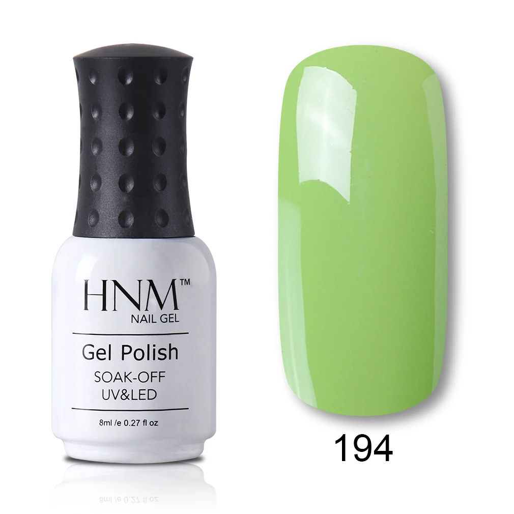 194 HNM 8 мл Лак для ногтей чистый Гель-лак для ногтей Vernis полуперманентное верхнее покрытие Базовое покрытие маникюрный лак штамповочная краска Гель-лак гибрид - Цвет: 194