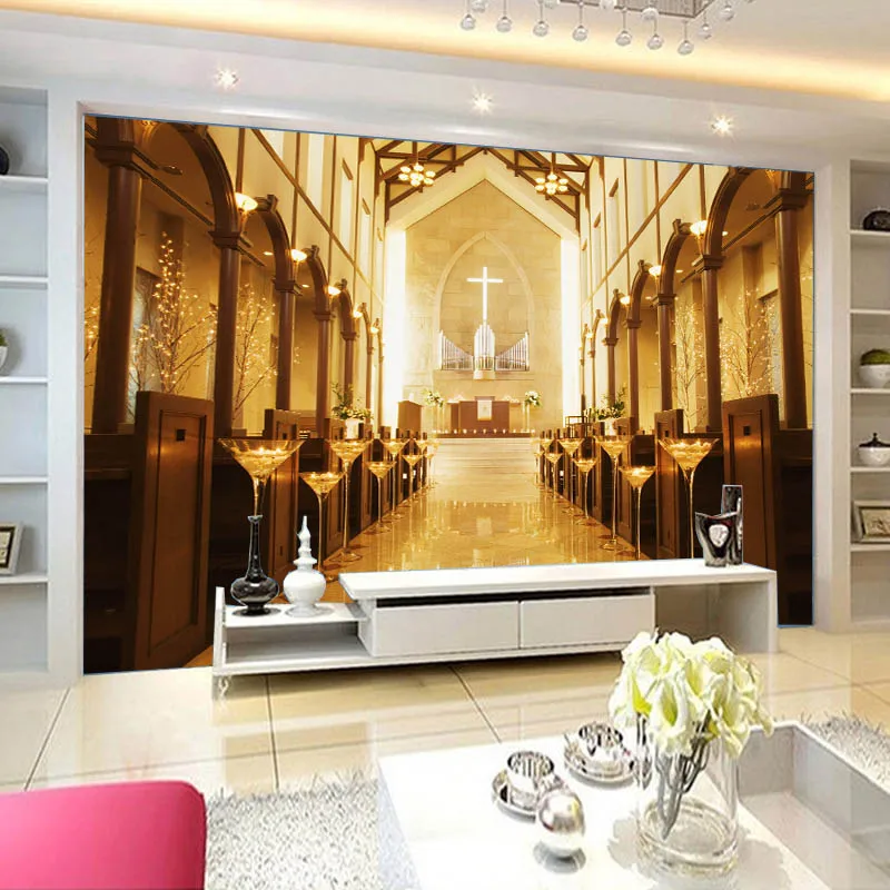 

[Self-Adhesive] 3D Solemn God Church 22 Wall Paper mural Wall Print Decal Wall Murals