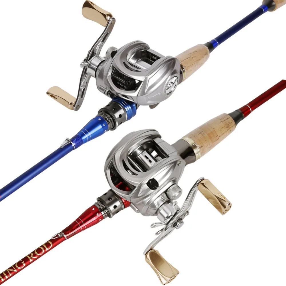 Baitcasting Рыбалка Катушка нержавеющая сталь 12BBs 92 мм выдвижная ручка 8 кг углерода