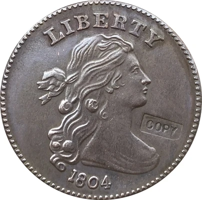 

wholesale 1804 COINS COPY 100% coper manufacturing