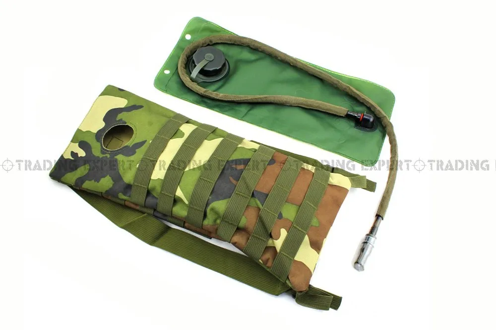 Woodland Camo MOLLE гидратация системы воды мешок OD зеленый multicam Лесной камуфляж acu bk tan Marpat Лесной - Цвет: Woodland Camo