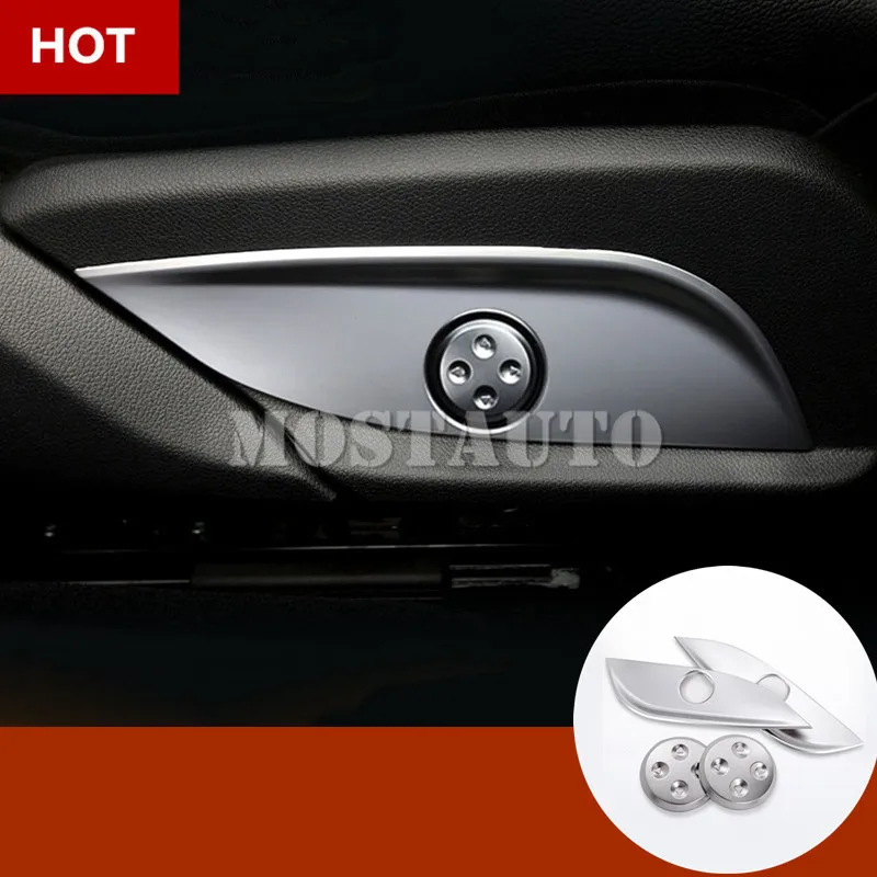 

For Benz GLC X253 Interior Car Seat Adjustment Button Trim Cover 2015-2021 4pcs Car Accessories Interior Car Decor Car Trim