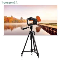 trumagine 1pc professional portable travel aluminum camera tripodpan head for slr dslr digital camera self timer