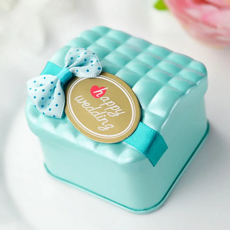 9 шт./лот мини в форме домика жесть железо счастливые Свадебные сладкие конфетные