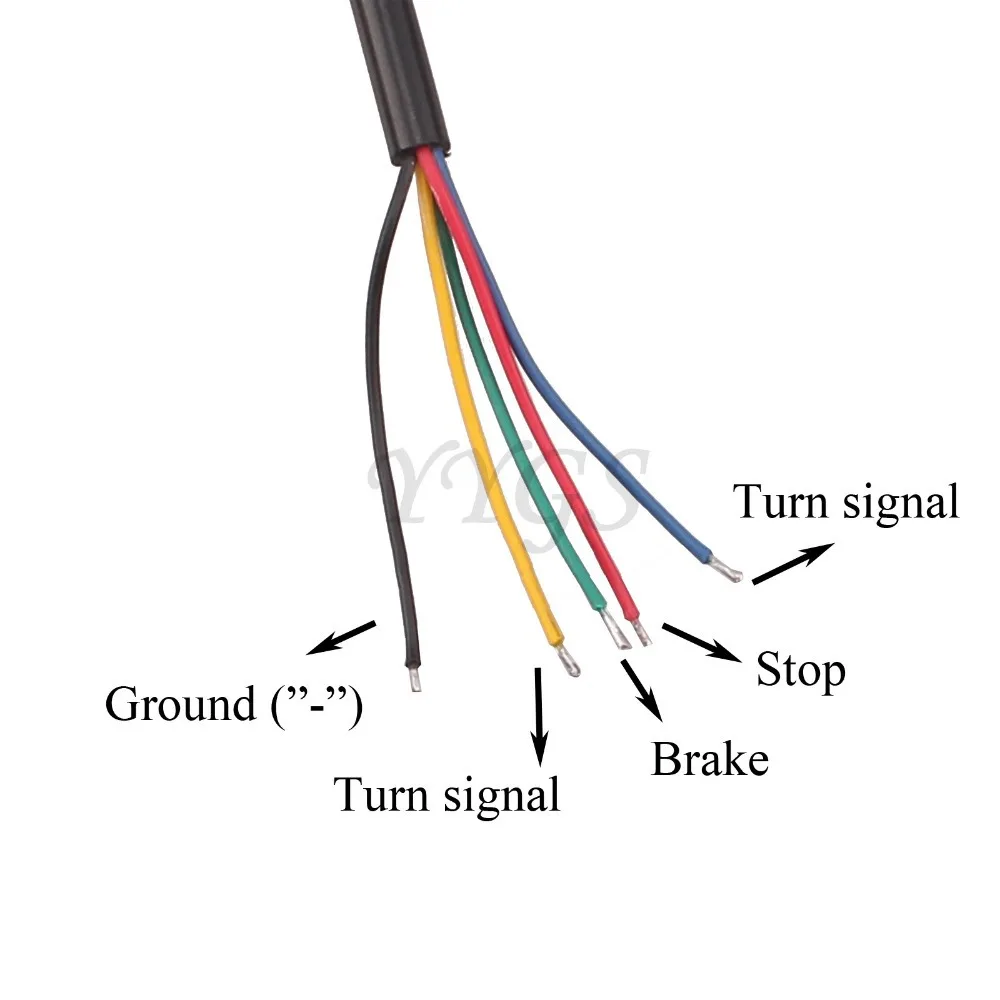 Универсальный мотоциклетный светильник полоса задний тормоз стоп сигнал