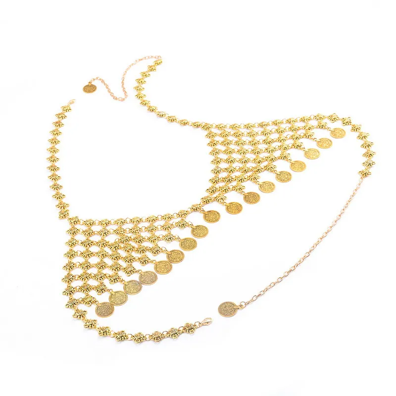 Elessical сетки цветочный ведомого Жгут Бюстгальтер Бикини живота кисточкой Для тела