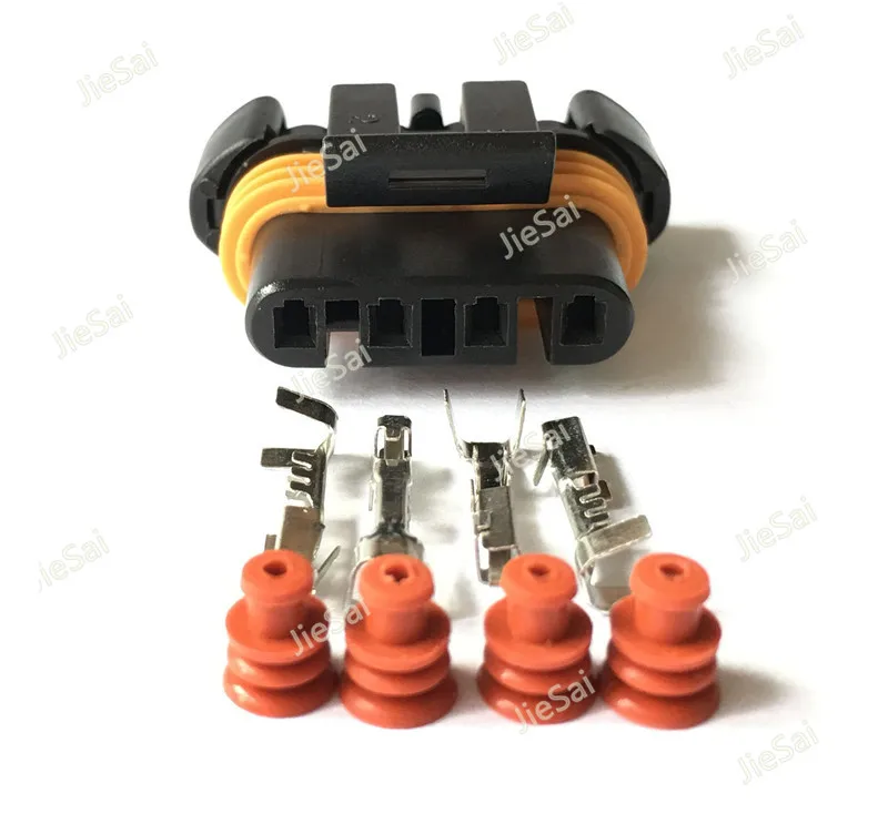 Фото Разъем генератора серии GM LS 4 Pin 12186568 Female Delphi автомобильный Автомобильный разъем для Hummer H2 6.2L кислородный датчик O2 №1