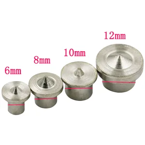 Набор центровочных точек для дюбеля, 4 шт., 6-12 мм, точное выравнивание отверстий, аксессуары для деревообработки, штифты для заделки отверстий по дереву