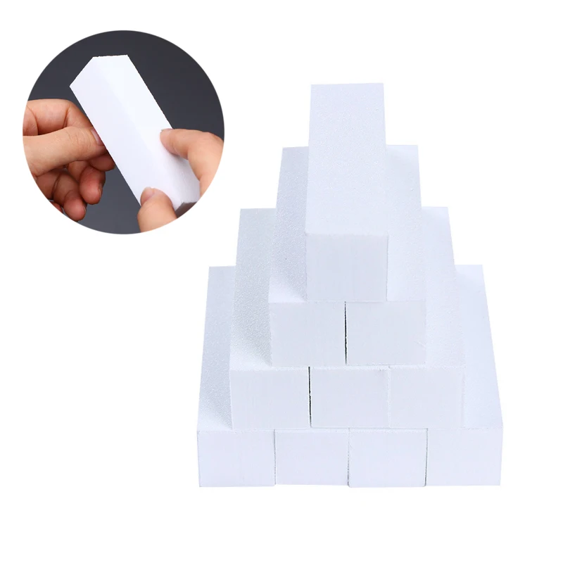 50 шт./лот Белый Розовый ногтей Книги по искусству Полировщики для Шлифовальные