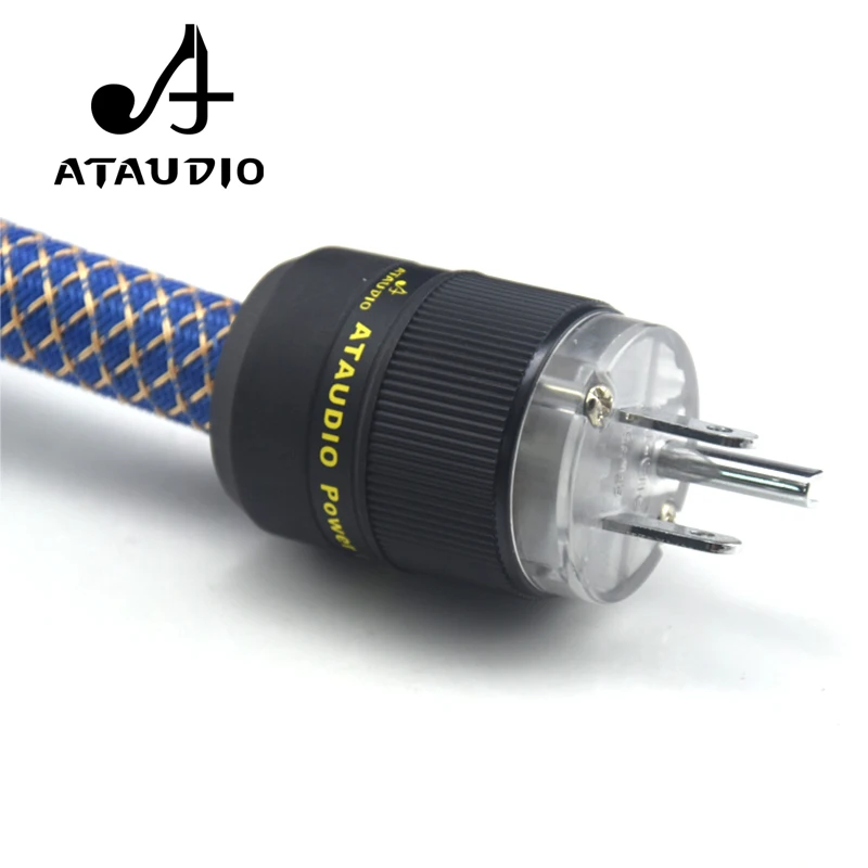 Серебристая Обложка ATAUDIO G5 кабель питания Hi-Fi 6N OFC хорошее качество для