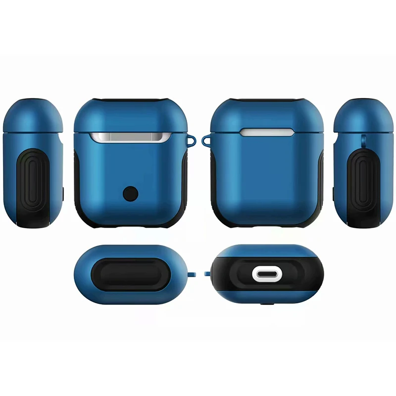 Чехол для Airpods из мягкого ТПУ+ поликарбоната защитный чехол s противоударный силиконовый чехол для Apple Airpods защита сумок