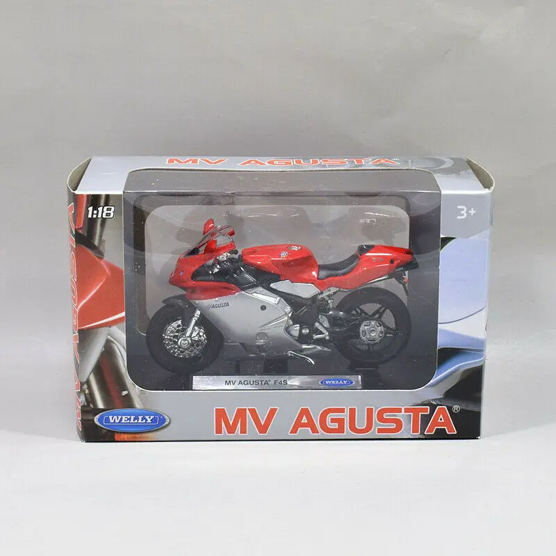 Модель мотоцикла Welly 1:18 MV Agusta F4S Игрушечная модель велосипеда новая в коробке| |