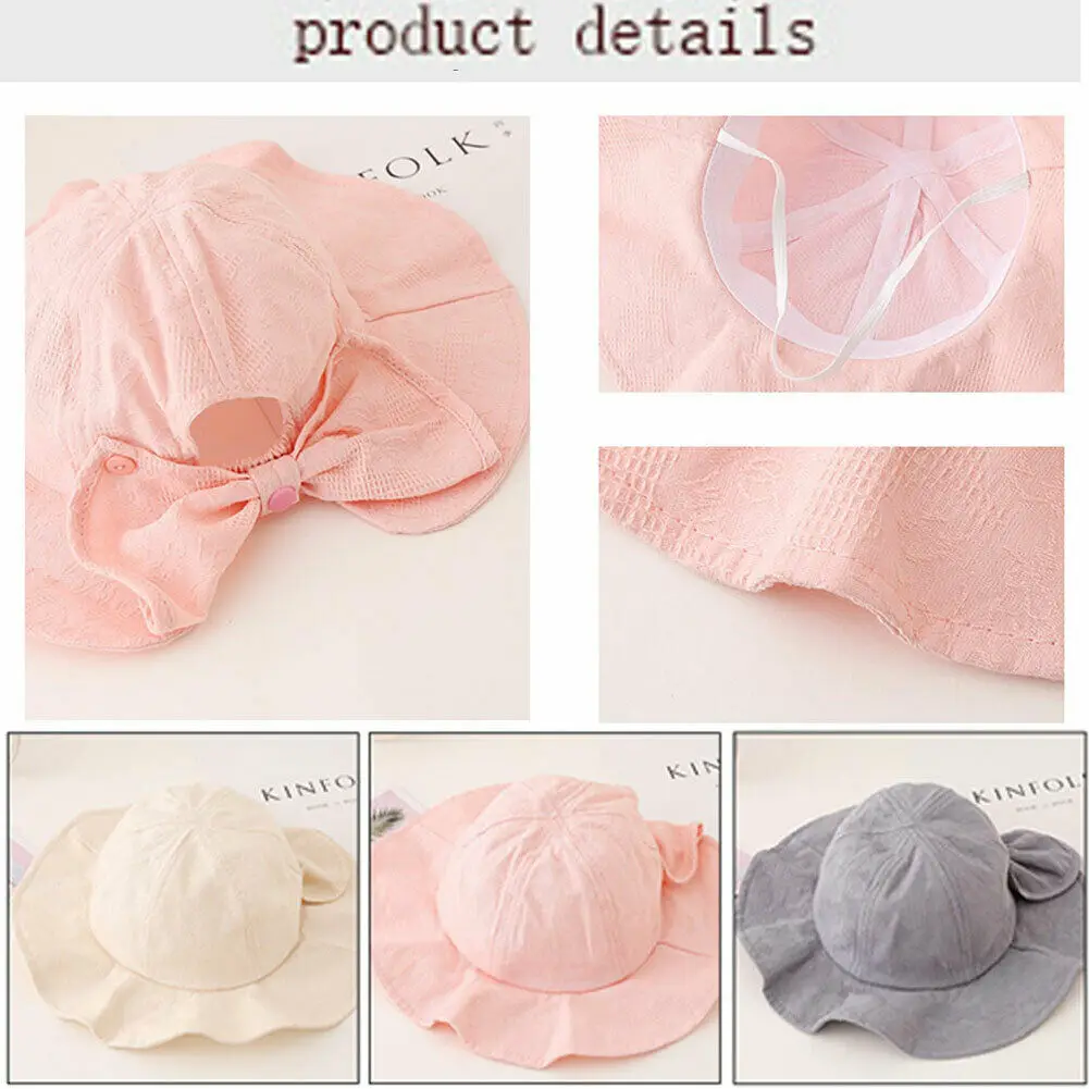 Летняя детская шапочка принцессы для новорожденных девочек хлопковая Панама |