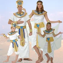 Carnival Exotic Egyptian Pharaoh Costumes Halloween Women Adult Men New Year Princess Cosplay Masquerade Party