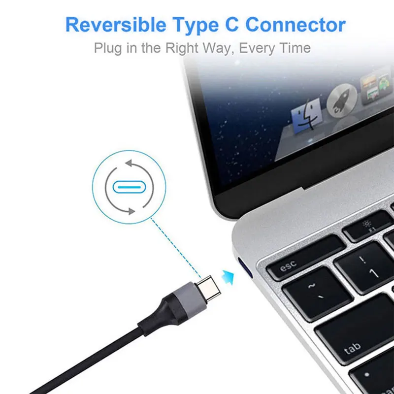 AHHROOU USB C HDMI кабель type C к HDMI Thunderbolt 3 для MacBook samsung Galaxy S9/S8 huawei mate 10 Pro P20 USB-C HDMI адаптер