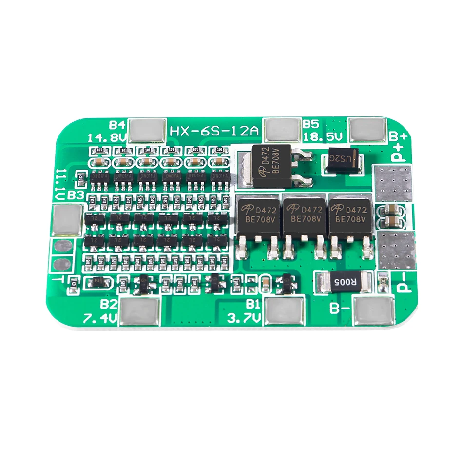 Новое поступление плата защиты PCB BMS 6S 15A 24V для 6 упаковок 18650 литий ионных