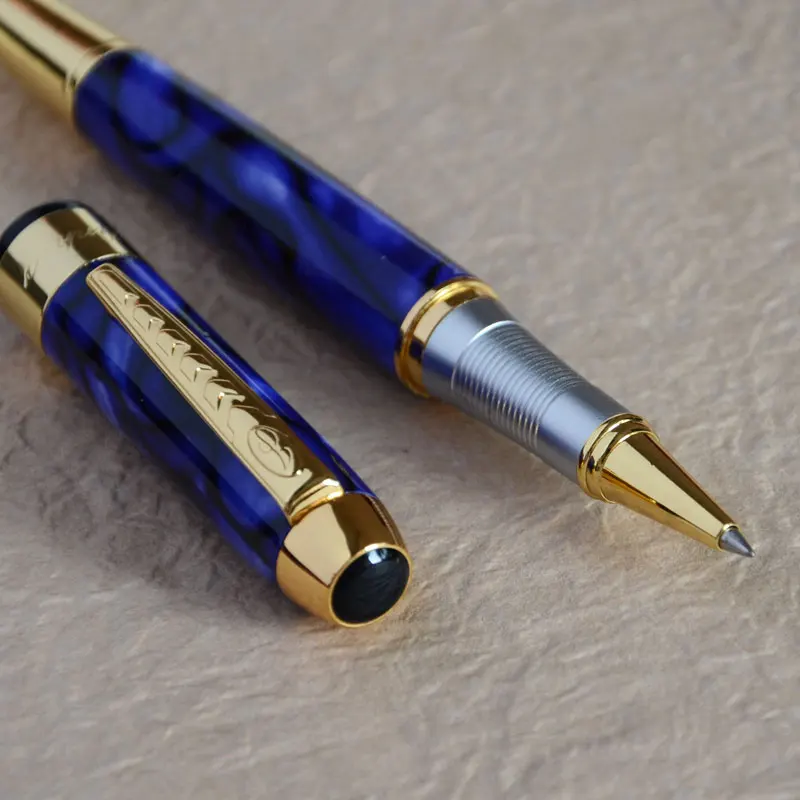 JINHAO 250 шариковая ручка Королевский синий мрамор с золотистой отделкой|marbles kids|marble