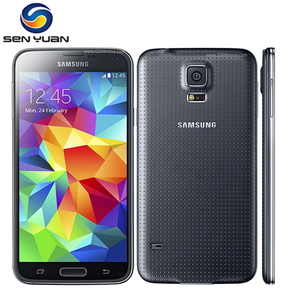 Оригинальный разблокированный сотовый телефон Samsung Galaxy S5 SM G900 G900A G900F G900V Quad core WIFI 5