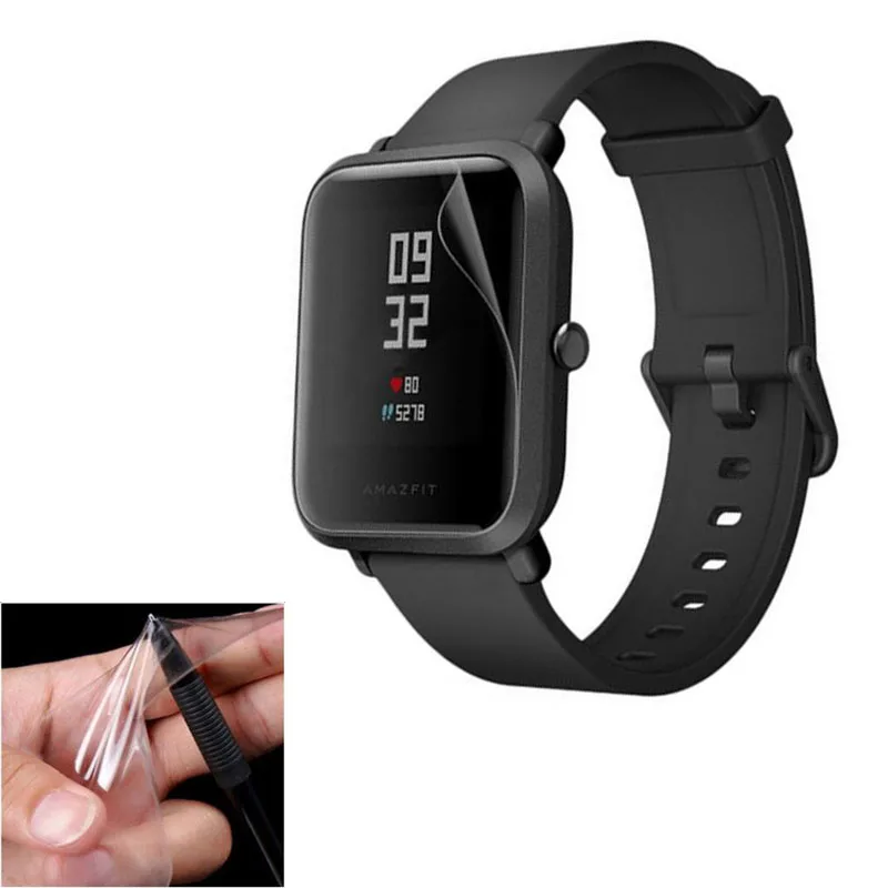 2 шт. мягкая прозрачная защитная пленка из ТПУ Для Xiaomi Huami Amazfit BIP/ Bip Lite/ S Смарт часы