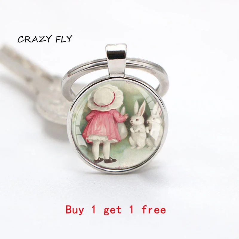 CRAZY брелок FLY купить 1 получить бесплатное сказочное изображение Девушки Сплав